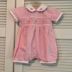 P’TITES CANAILLES One Piece Smocked Romper